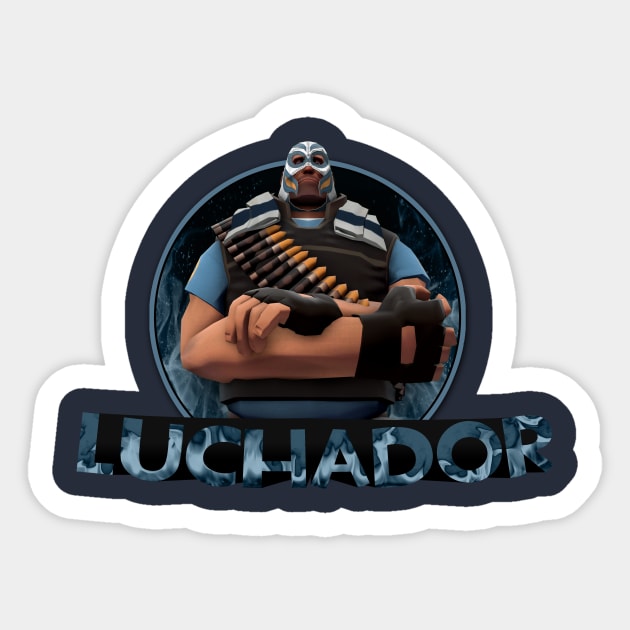 Blu Heavy - El Luchador Sticker by Marxally